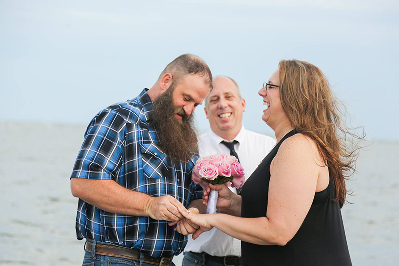 Laughter is an important part of any wedding, including an elopement on Tybee Island