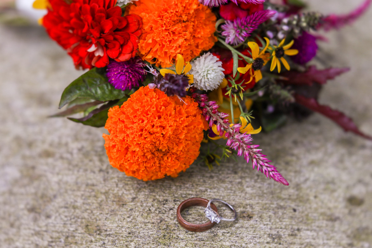 Locally grown fall flowers