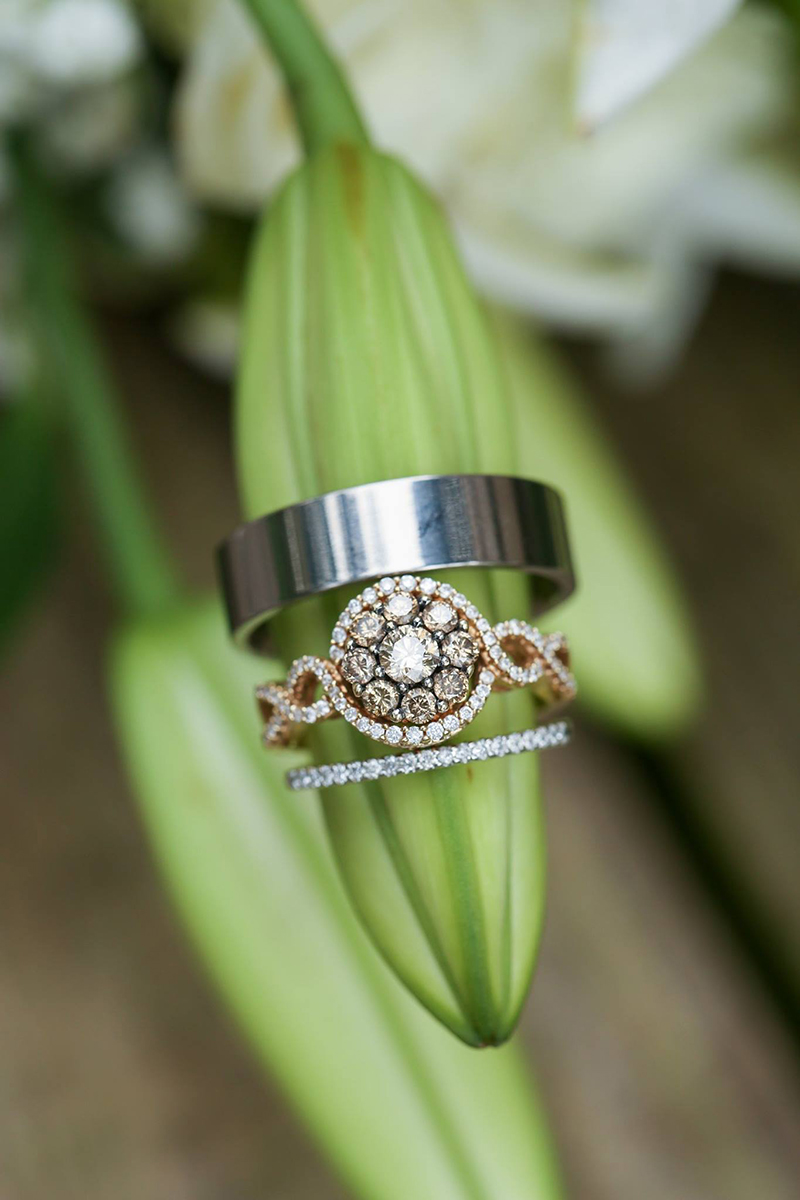 Rings at easy elopement Savannah GA