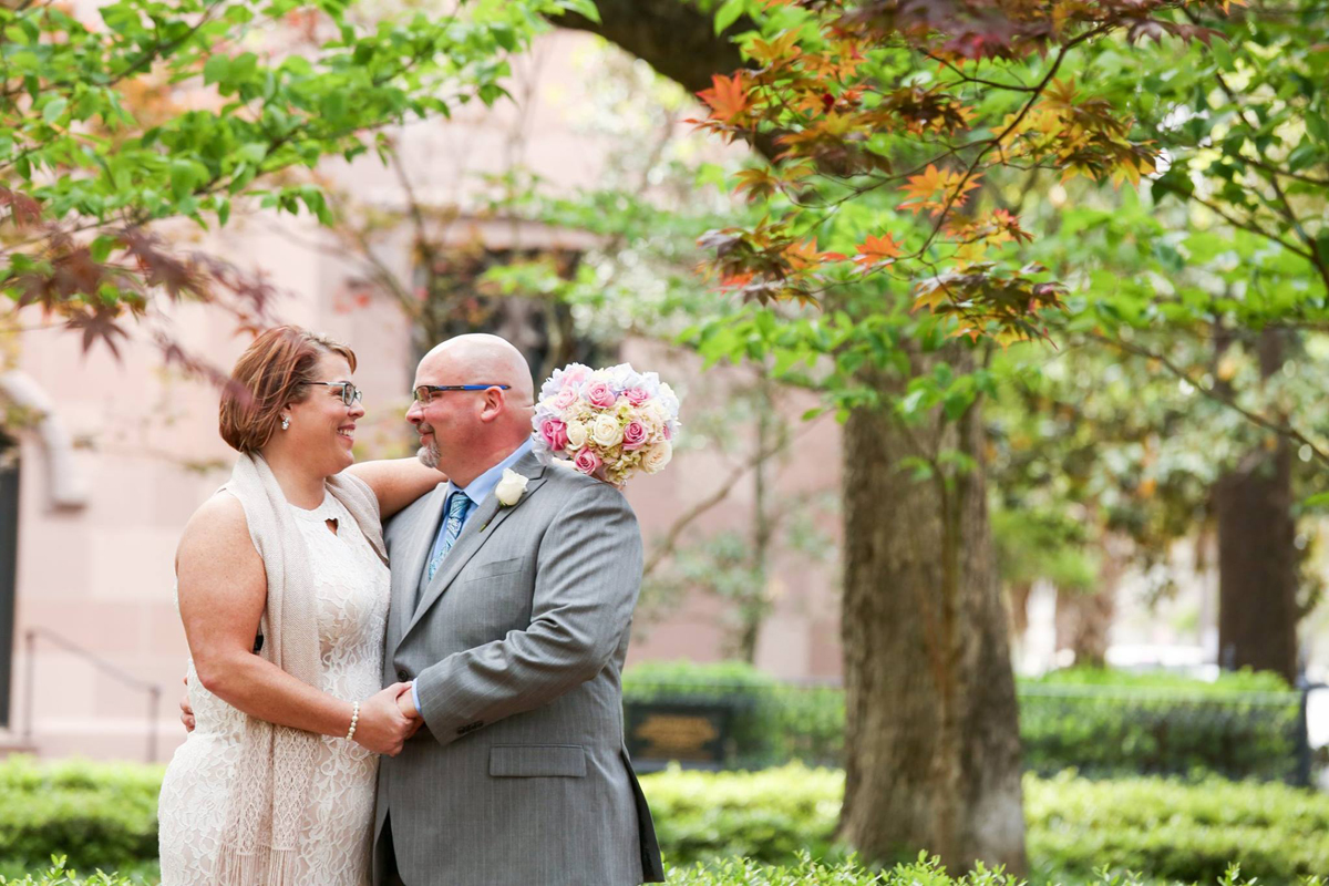 Troup Square has unique features and great architecture for a unique elopement experience